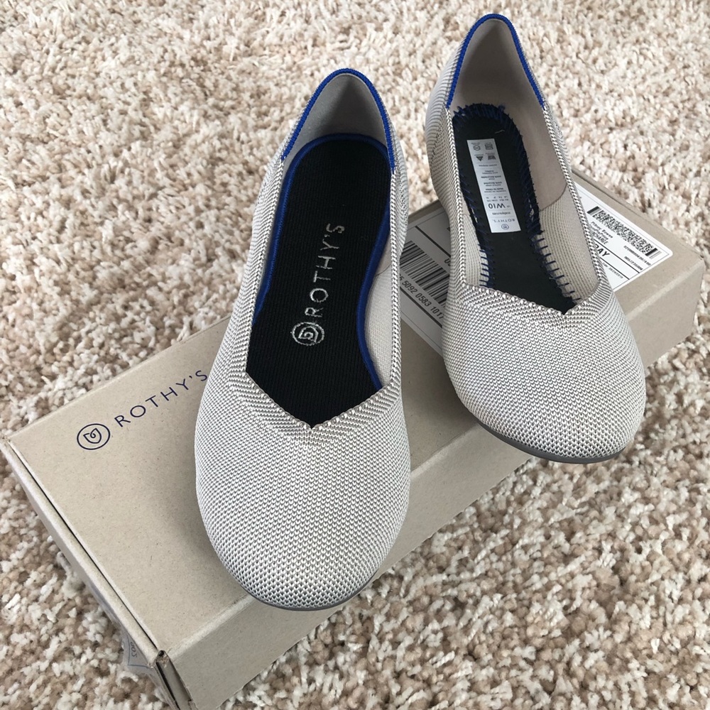 Flax Birdseye Rothys Size 10